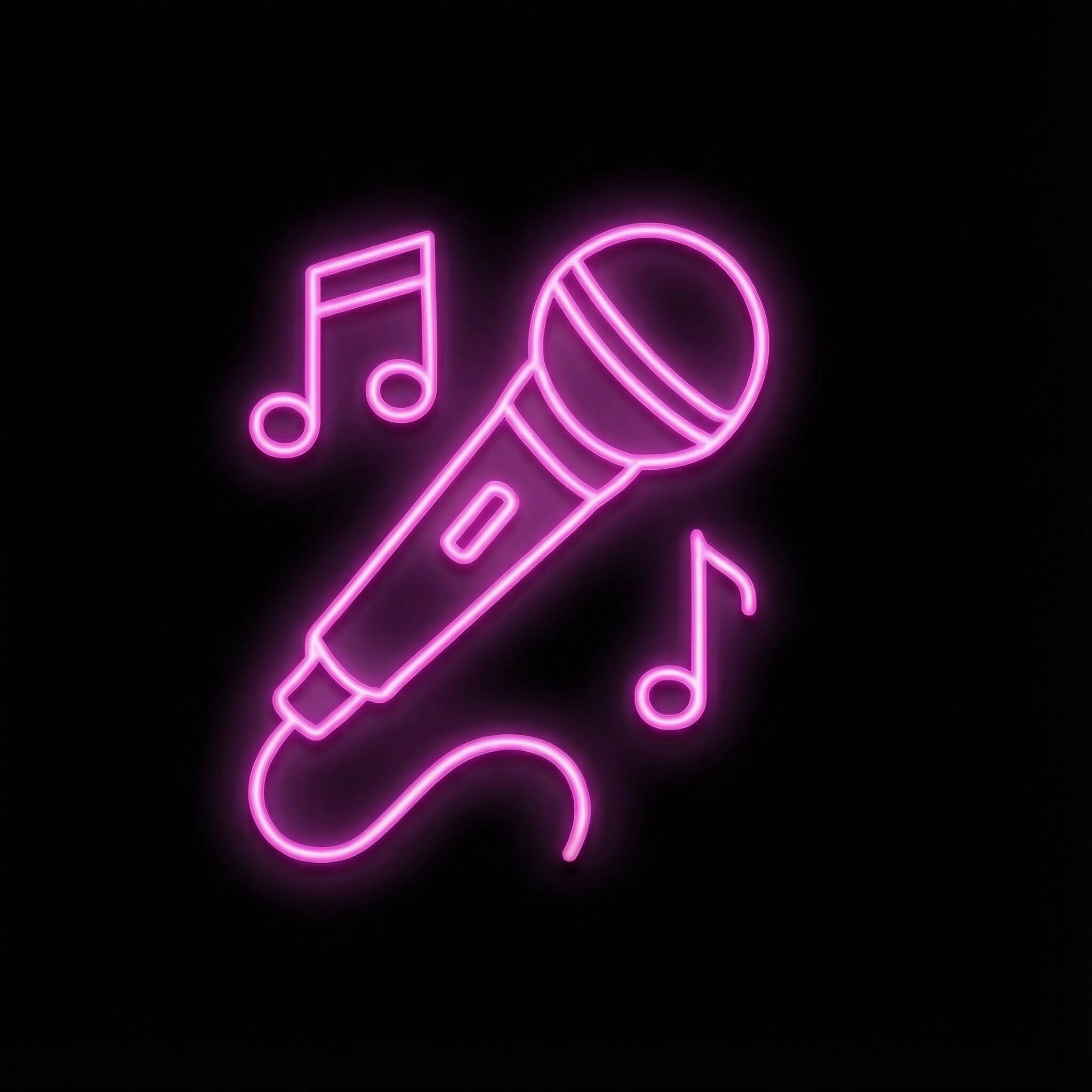 Microphone ready for singing from our massive live band karaoke song list